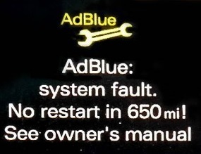 ADBlue, SCR off